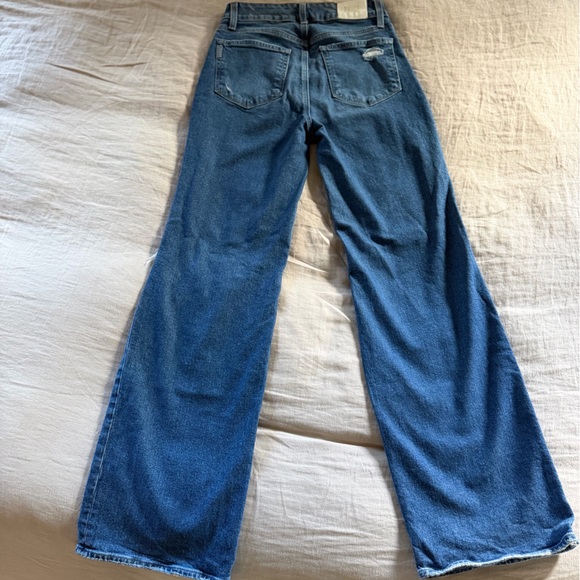 PAIGE Sasha Wide Leg Women's Distressed Jeans, Size 27 - Picture 7 of 10